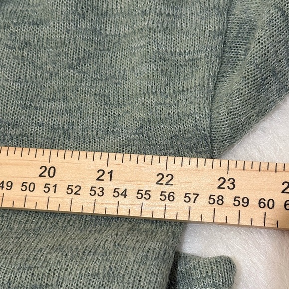 Soft Surrounding Valentina‎ Zip Sweater Sage Green Lightweight Size Large - Picture 6 of 7